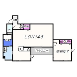 シャーメゾン　ワンツーの物件間取画像